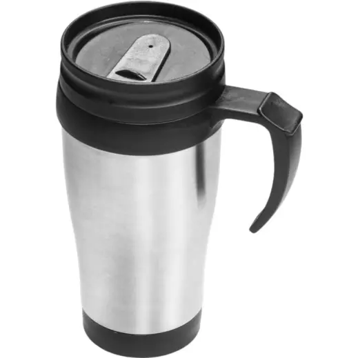Arabica Stainless Steel & Plastic Double-Wall Mug Top